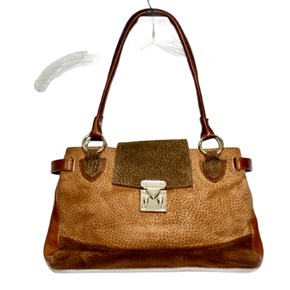 Women's Gianni Chiarini Brown Suede Leather Handbag